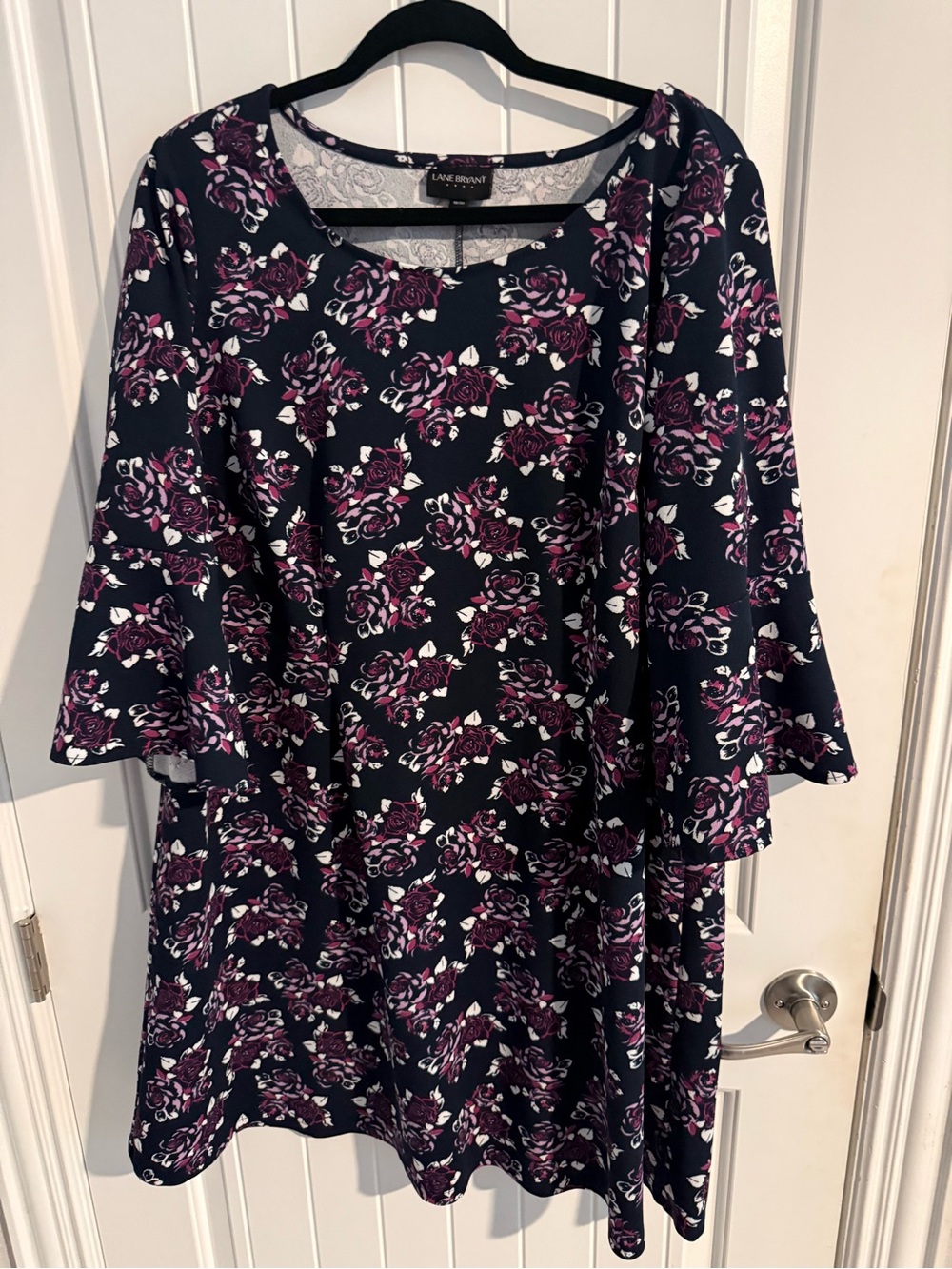 Lane Bryant Floral Bell Sleeve Swing Dress Size 18/20
